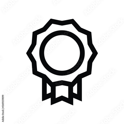 Award Badge Icon - Certification, Achievement, and Recognition Symbol