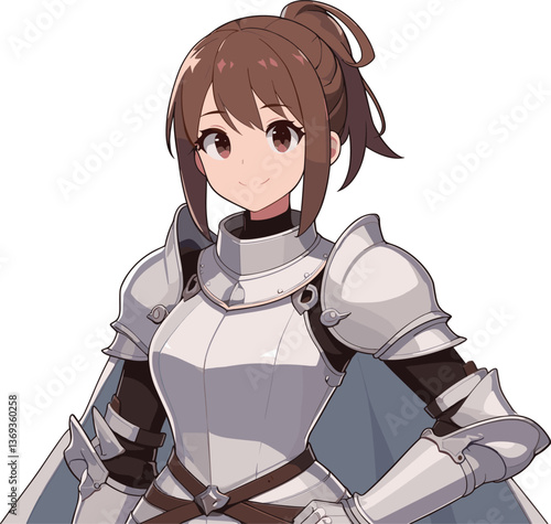 かわいい女騎士のイラスト
