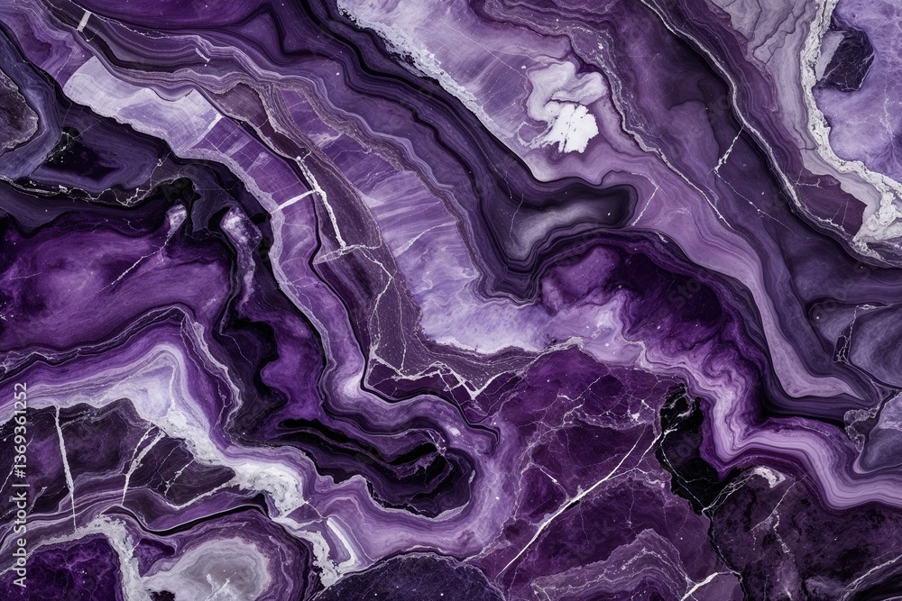 Obraz premium Opulent Rich Purple Marble Texture for Interior Design and Architectural Applications