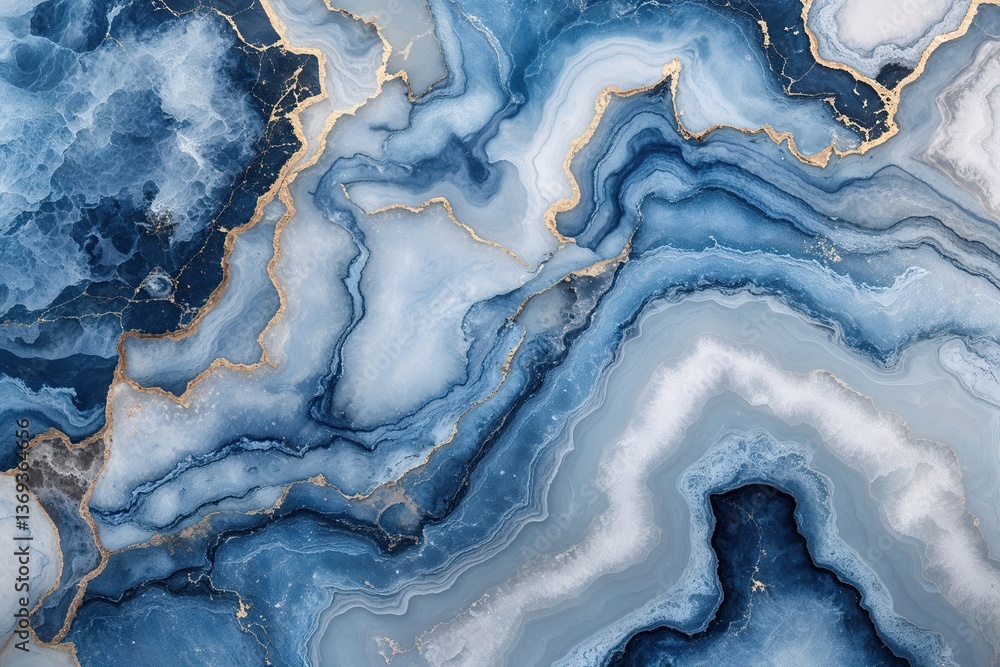 Fototapeta premium Sophisticated Icy Blue Marble Texture Background for Chic Home Decor