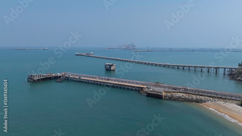 Wallpaper Mural Sea freight shipping, International global business logistics transportation import export concept Torontodigital.ca