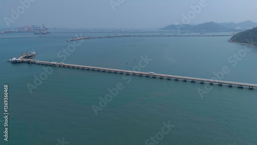 Wallpaper Mural Sea freight shipping, International global business logistics transportation import export concept Torontodigital.ca