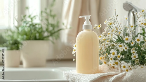 A set of eco-friendly dish soap bottles, made from biodegradable materials.