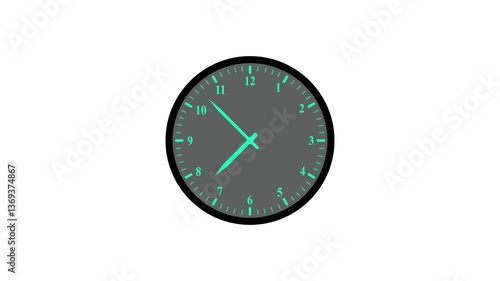 Wallpaper Mural Wall clock on a whaite background TimeLapse Torontodigital.ca