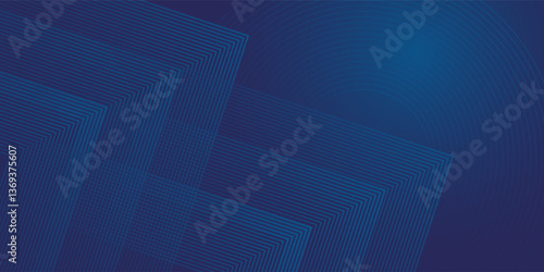 Abstract technology concept blue arrows with circles lines and lighting effect background. Vector graphic illustration eps10