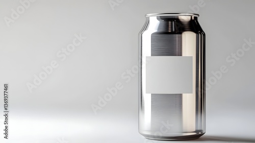Alloy Tin Metallic, Sleek and Minimalist Metal Beverage Can