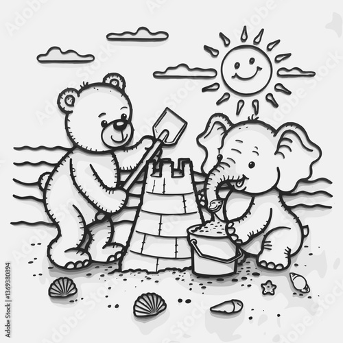 kdp cover, cover, book cover, cartoon illustration, cute coloring book cover, cute kids illustration, cartoon cover, kawaii coloring, easy and bold, kawaii cover, cozy, cozy cover, fuzzy, hygge, color