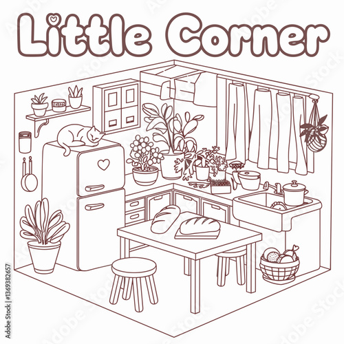 kdp cover, cover, book cover, cartoon illustration, cute coloring book cover, cute kids illustration, cartoon cover, kawaii coloring, easy and bold, kawaii cover, cozy, cozy cover, fuzzy, hygge, color