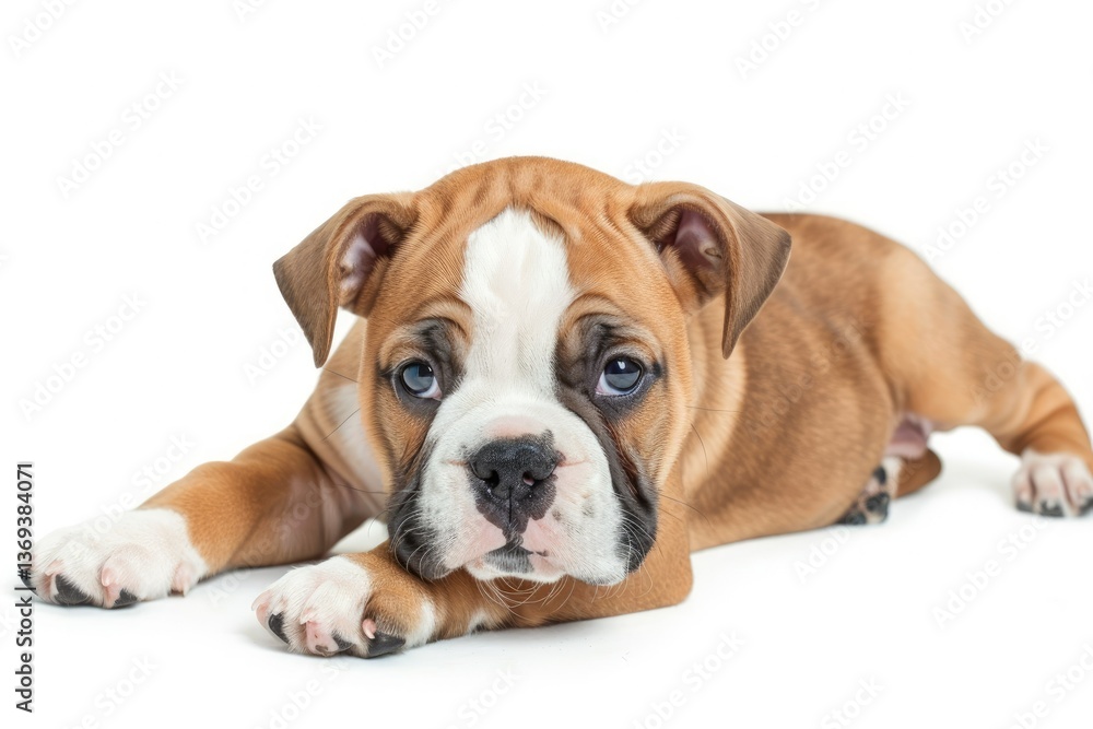 Ultra Hd Picture of Bulldog Puppy, Isolated on White Ultra Hd Picture of Bulldog Puppy, Isolated on White