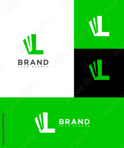 Modern Green Letter L Logo Design for Brand Identity