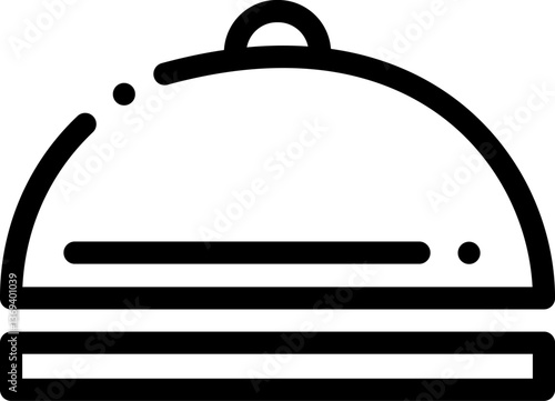 desk bell Illustration on a white background.