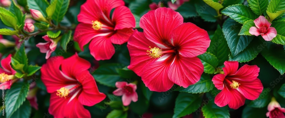 Intricate hibiscus flower border, vibrant petals and lush green leaves, plant, illustration, yellow Intricate hibiscus flower border, vibrant petals and lush green leaves, plant, illustration, yellow