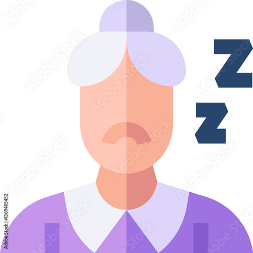 fatigue Illustration on a white background