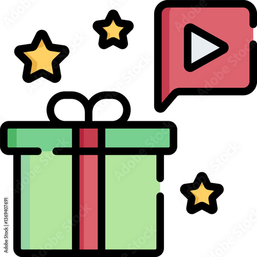 give away Illustration on a white background