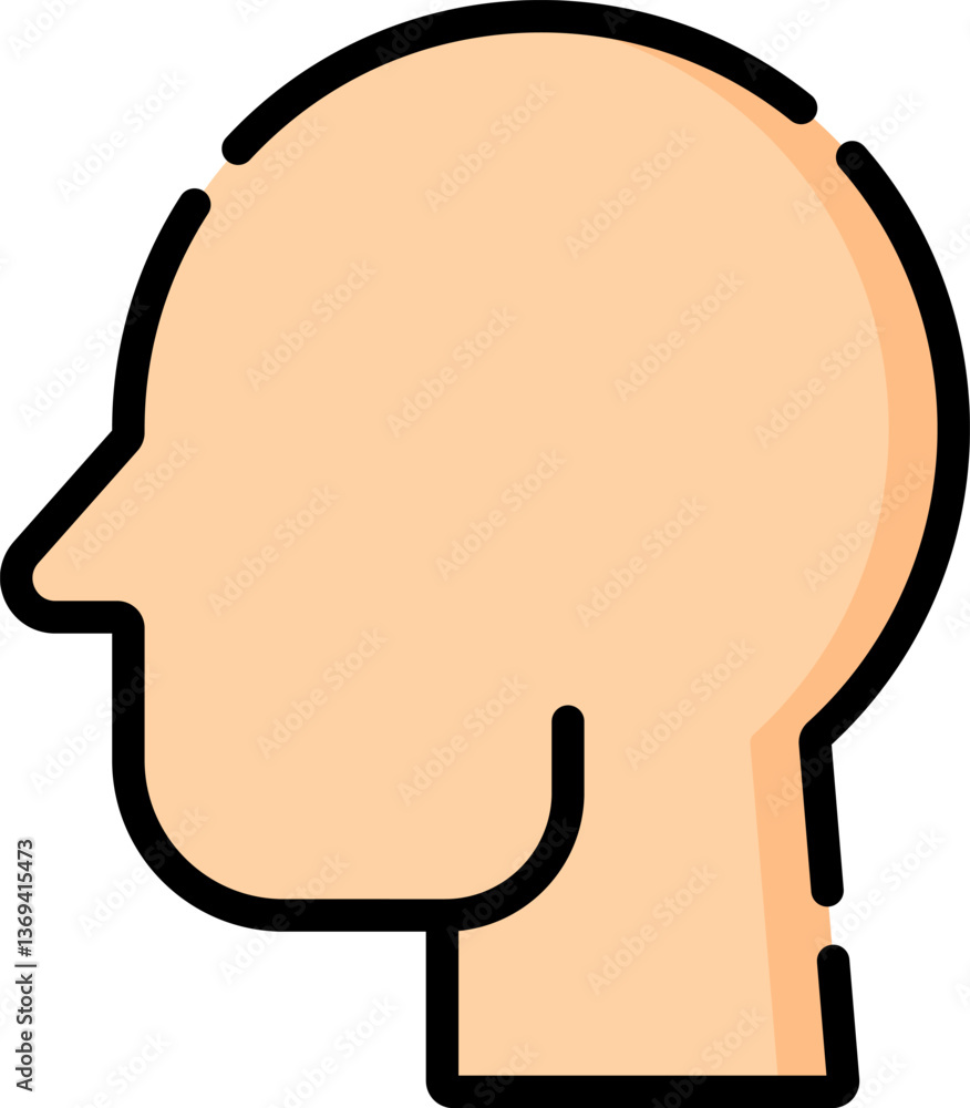 head (2) Illustration on a white background head (2) Illustration on a white background