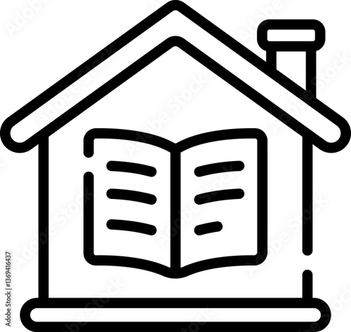 homeschooling Illustration on a white background