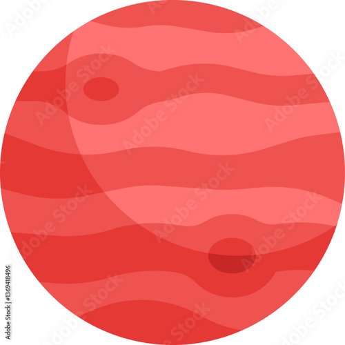 jupiter Illustration on a white background.