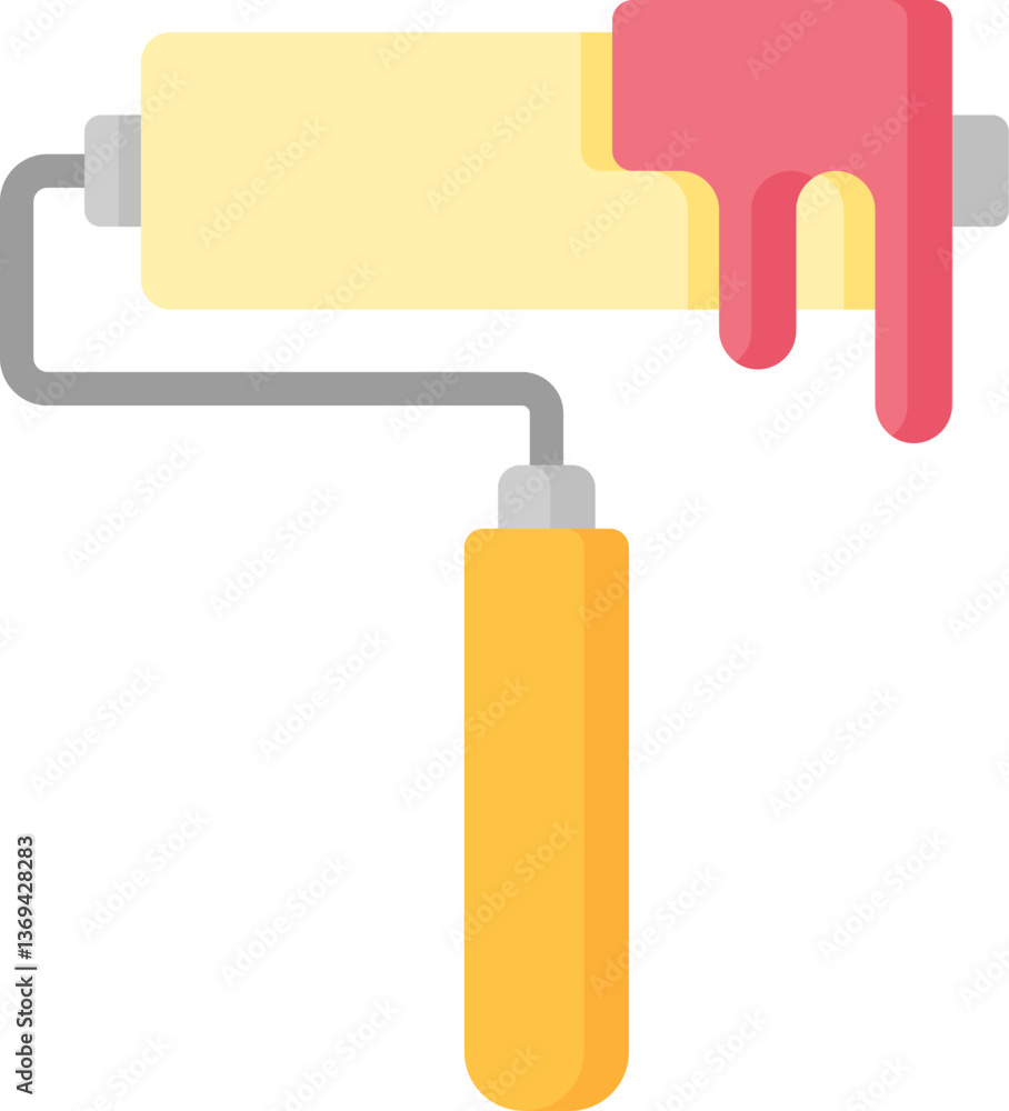 paint roller Illustration on a white background. paint roller Illustration on a white background.