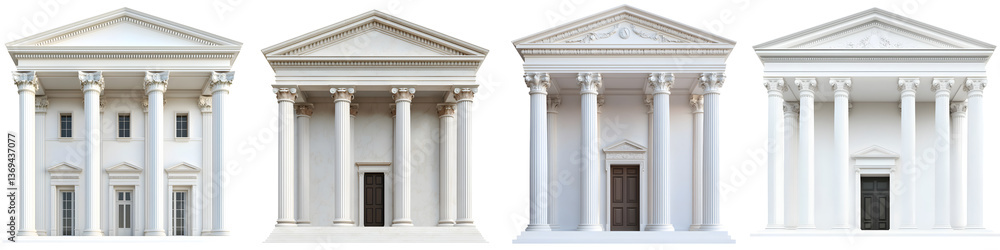Collection of impressive neoclassical buildings featuring ornate white stone facades grand columns and elegant pediments architectural landmarks of grandeur and prestige Collection of impressive neoclassical buildings featuring ornate white stone facades grand columns and elegant pediments architectural landmarks of grandeur and prestige