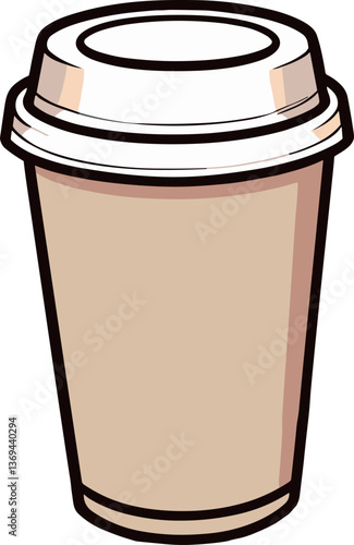 シンプルなコーヒータンブラーのイラスト
