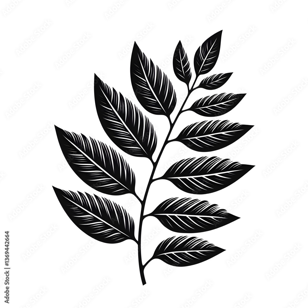 vector leaf silhouette vector leaf silhouette
