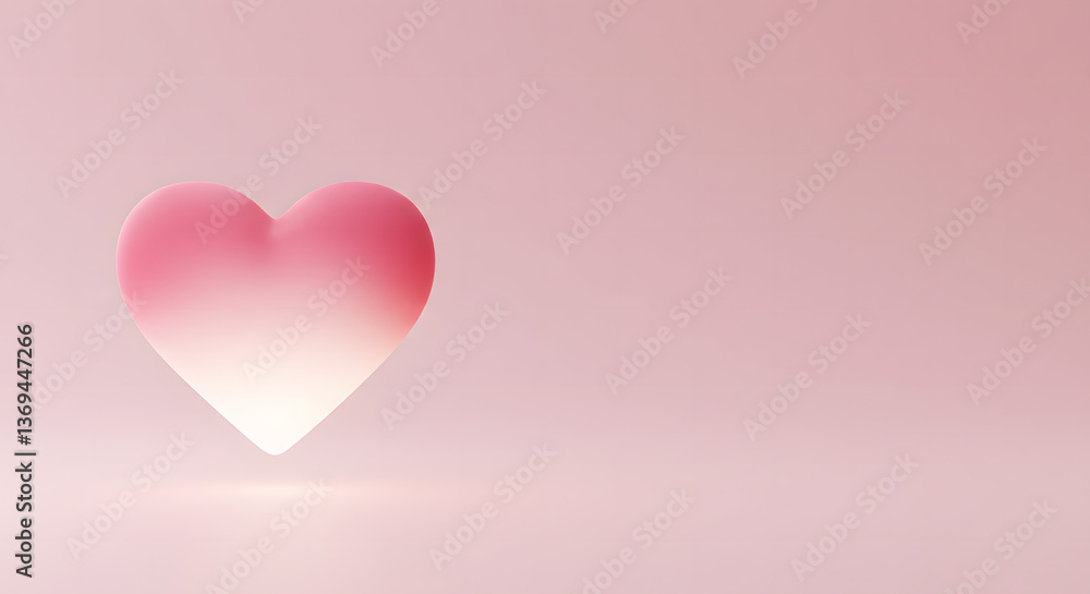 Soft Pink Heart Shape Soft Pink Heart Shape