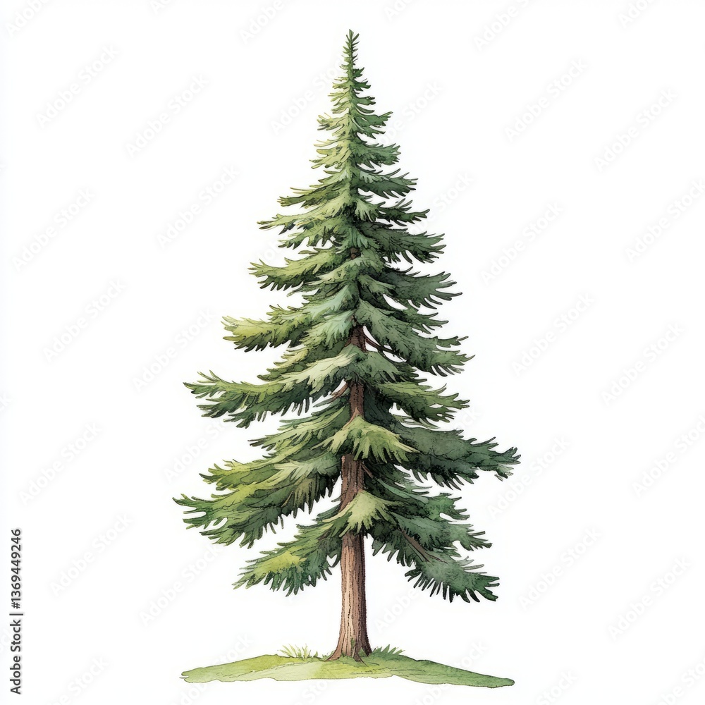tall slender pine tree illustration tall slender pine tree illustration