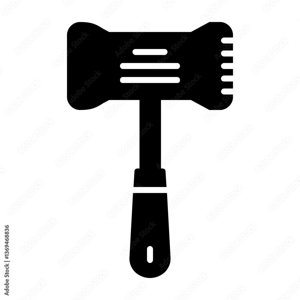 Tenderizer Solid Style Icon Tenderizer Solid Style Icon