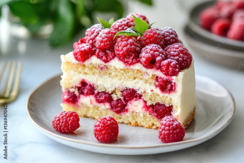 Almond flour raspberry cake slice, gluten-free, with a moist nutty texture and fresh raspberries on top. Almond flour raspberry cake slice, gluten-free, with a moist nutty texture and fresh raspberries on top.