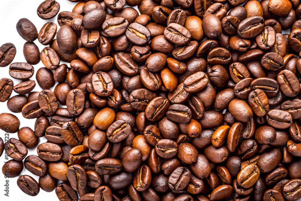 Fototapeta premium roasted coffee beans background