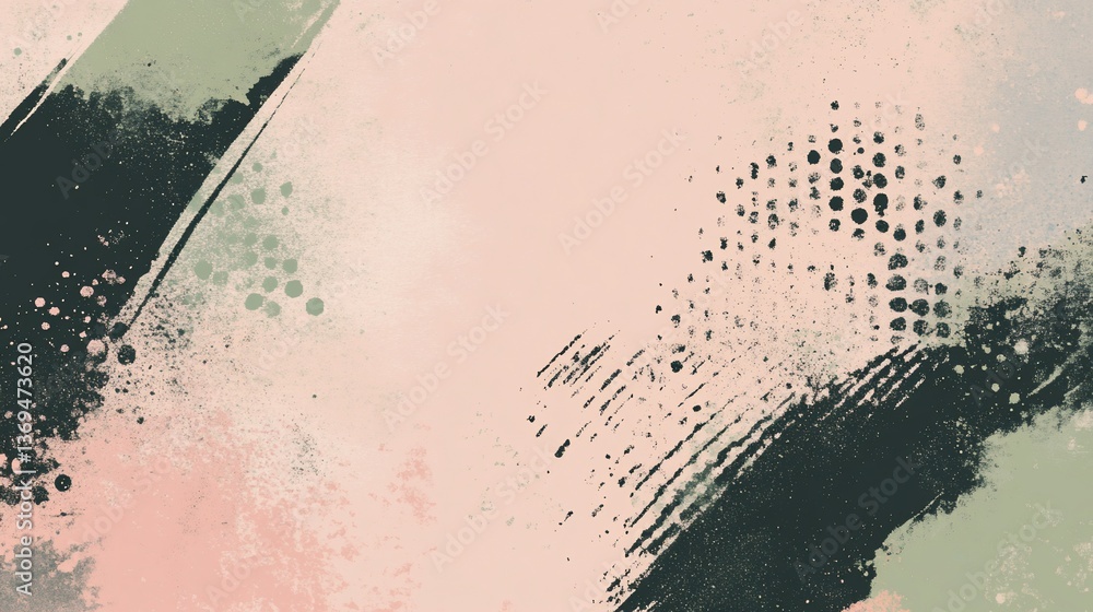 Abstract painted texture background with brushstrokes, dots, and color blends. Abstract painted texture background with brushstrokes, dots, and color blends.