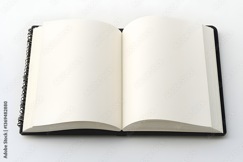 Blank Spiral Notebook Pages Await Ideas Blank Spiral Notebook Pages Await Ideas
