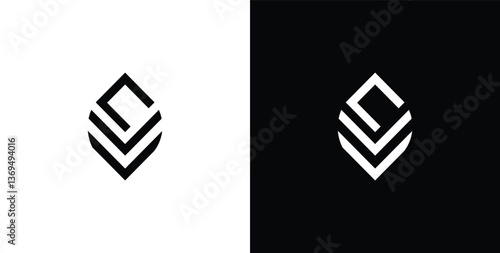 Minimal Innovative Initial Letter CV creative elegant. Premium Business CV logo icon