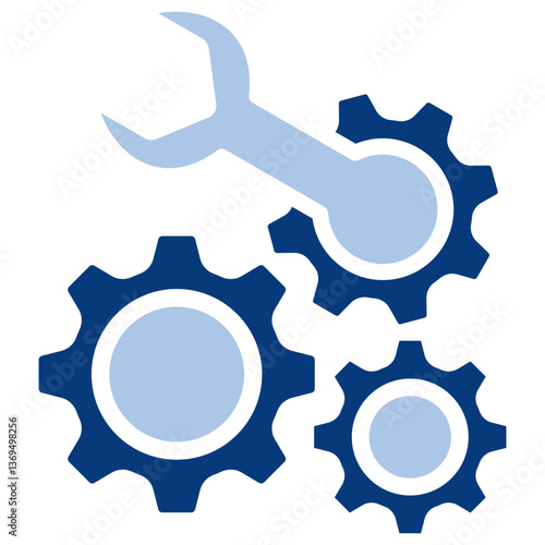 Configuration Flat Blue Icon