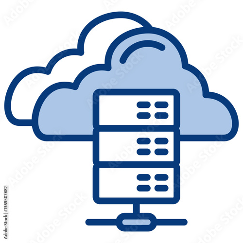 Server Blue Icon