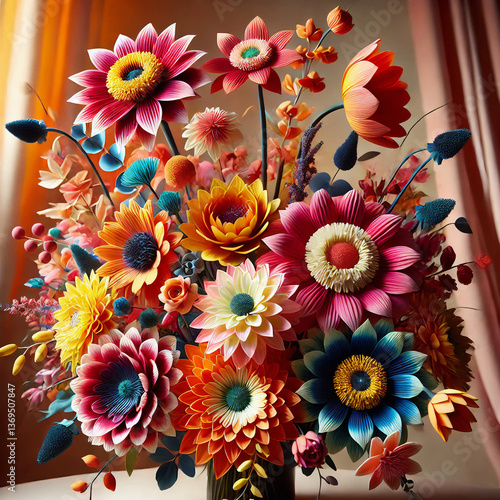 A vibrant floral arrangement