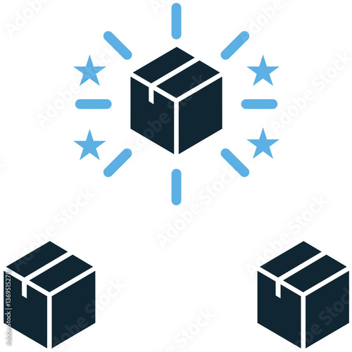 Product differentiation icon vector representing unique branding, competitive advantage, and market positioning. Ideal for business strategy, innovation, and sales growth.