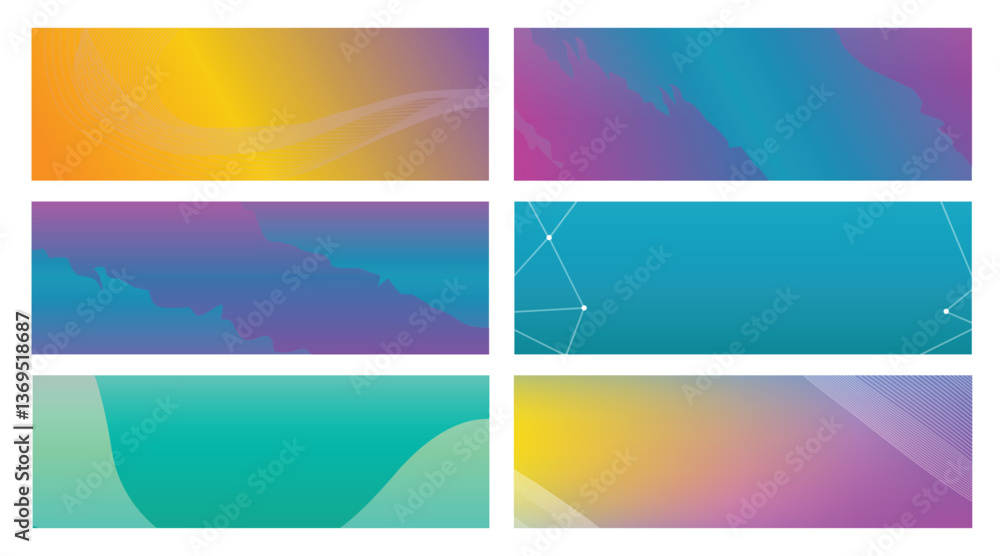 Obraz premium Abstract Gradient Backgrounds (2)