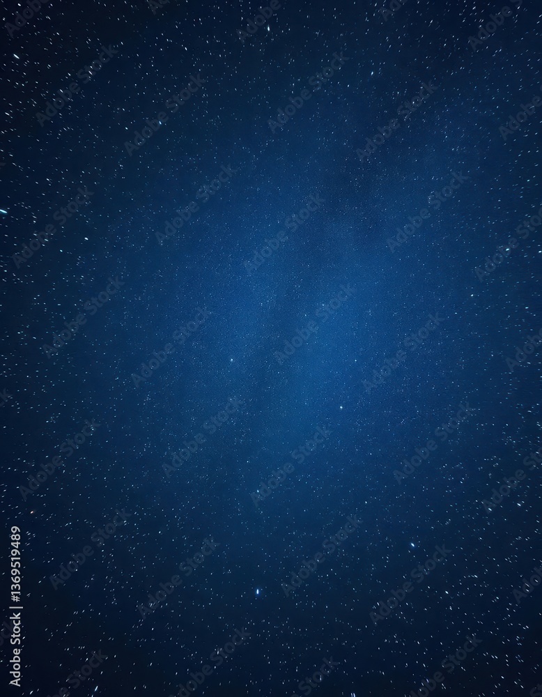 Fototapeta premium Vast cosmic expanse, countless twinkling stars in deep night sky, illustration, milky way, celestial