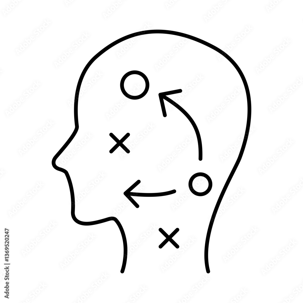 Planning Line Icon. Startup, Success, Growth Editable Stroke Vector Illustration Planning Line Icon. Startup, Success, Growth Editable Stroke Vector Illustration