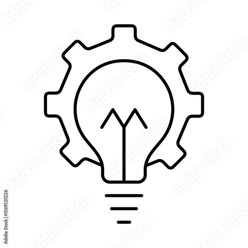 Ideas Line Icon. Startup, Success, Growth Editable Stroke Vector Illustration
