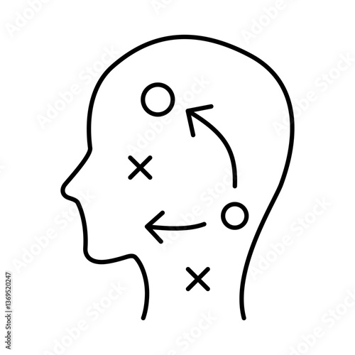 Planning Line Icon. Startup, Success, Growth Editable Stroke Vector Illustration