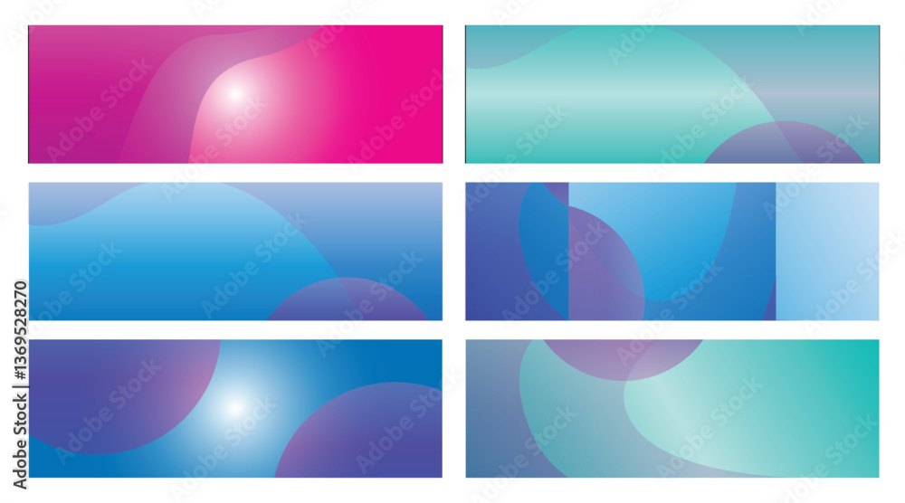 Fototapeta premium Abstract Gradient Backgrounds (9)