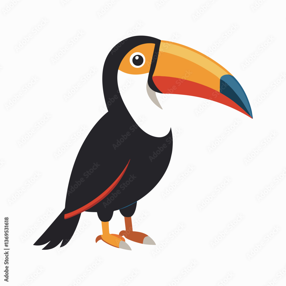 Fototapeta premium Toucan vector and illustration.
