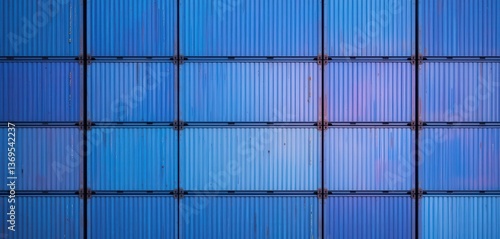 Wallpaper Mural blue cargo containers stack texture background Torontodigital.ca
