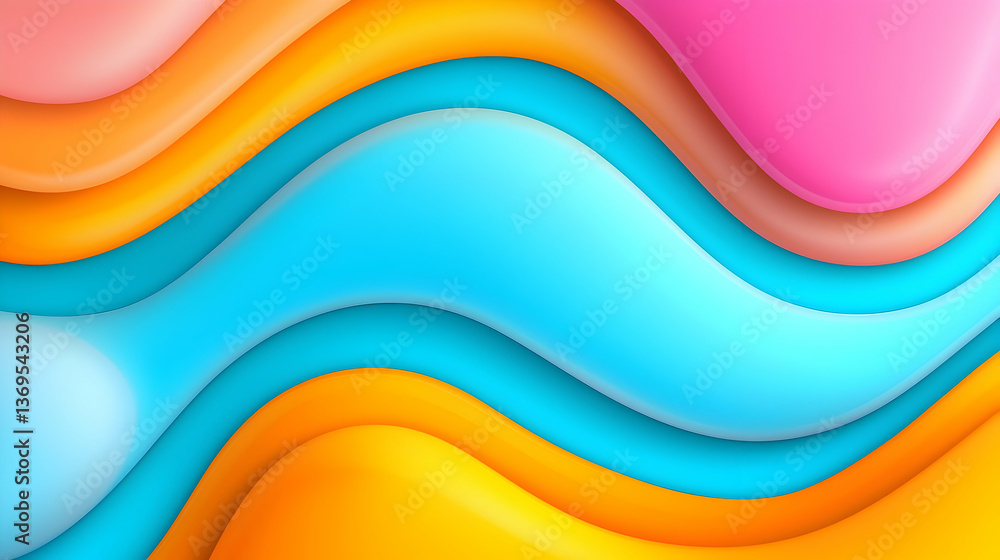 Abstract Colorful Wave Background Template Abstract Colorful Wave Background Template