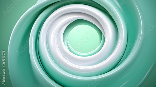 Wallpaper Mural Abstract Emerald Green Swirl Gradient Motion Background Torontodigital.ca