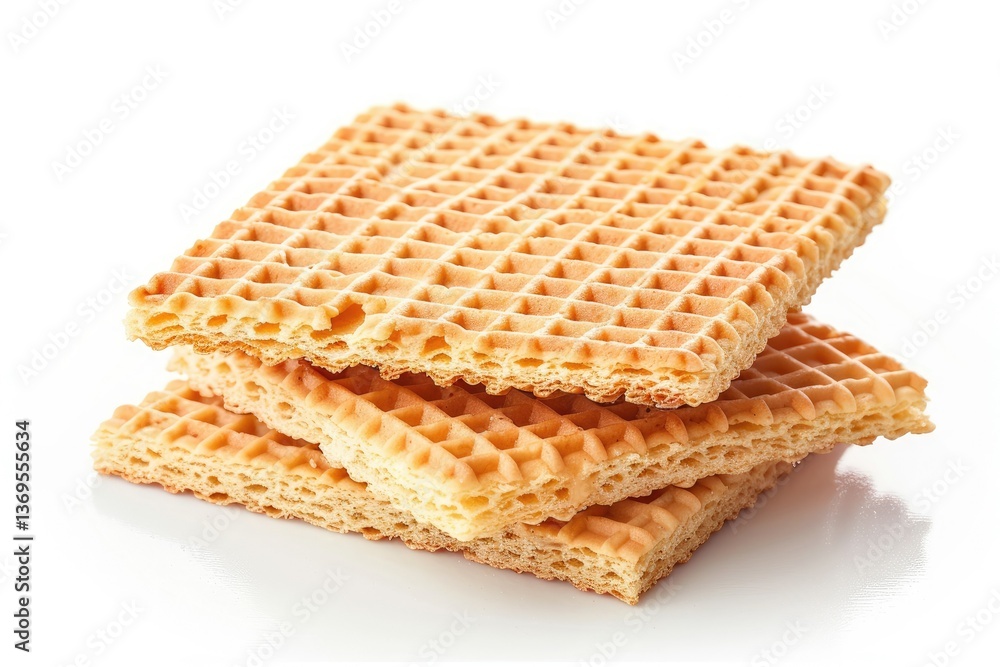 Ultra Hd Image of Wafers Isolated on White Background Ultra Hd Image of Wafers Isolated on White Background