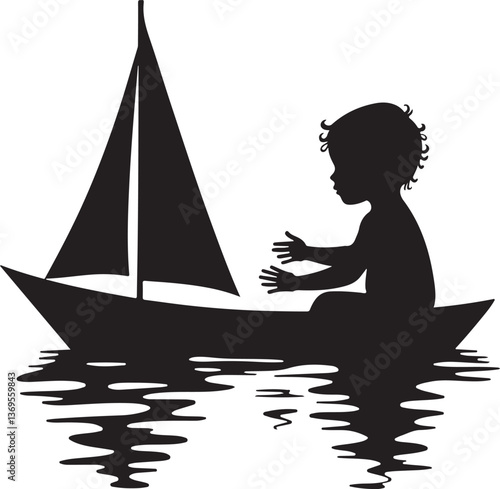 baby playing silhouette, baby silhouette, child playing clipart, toddler silhouette, baby crawling silhouette, infant silhouette, kids silhouette, baby vector design, baby playtime art, baby digital d