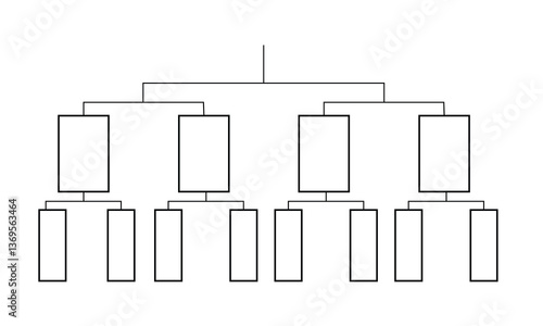 Team Tournament bracket templates on white background .vector illustration.	